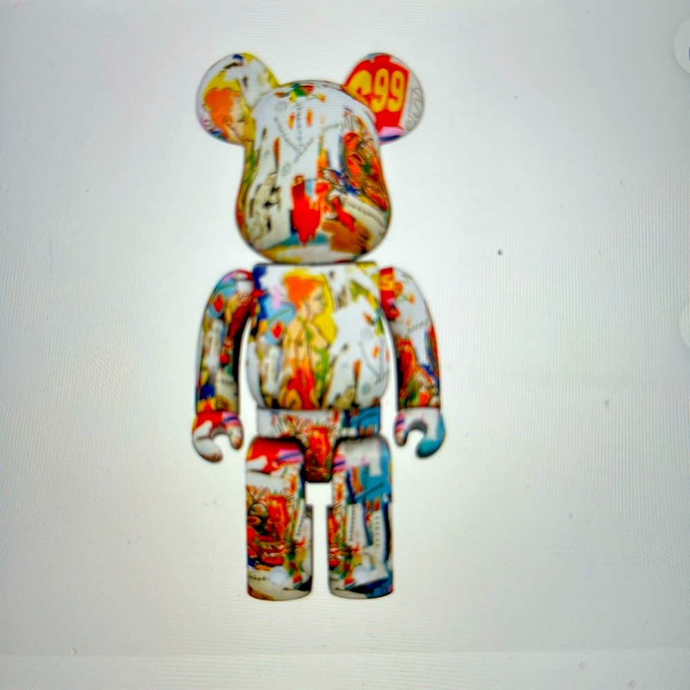 Medicom Bear Brick Andy Warhol x JEAN- MICHEL BASQUIAT #4 400%  Brand New IN BOX